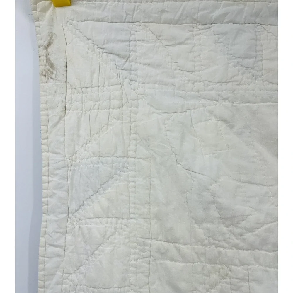 Vintage Handmade Quilt Alphabet Baby Nursery Crib ABC 34